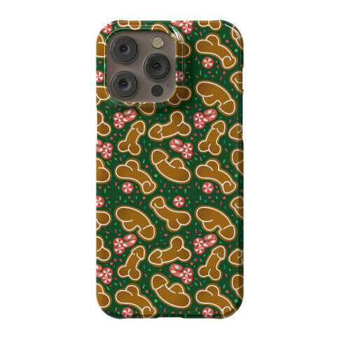 Gingerbread and Candy Cane Penises  Phone Case